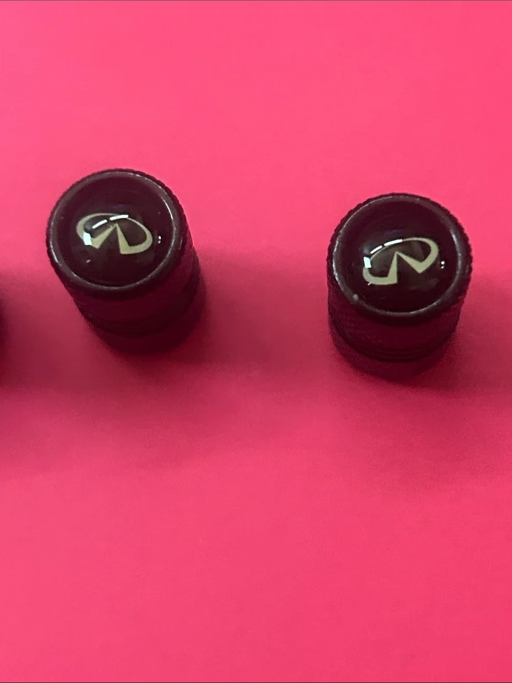 Black Tire Valve Stem Caps - Set of 4